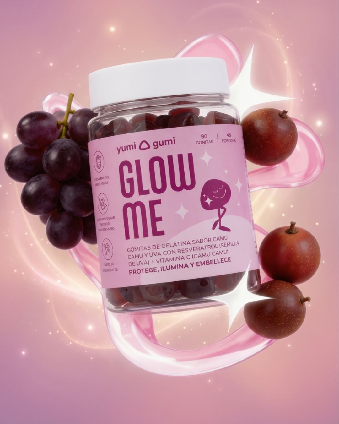 Ingredientes clave y sus beneficios Glow Me
