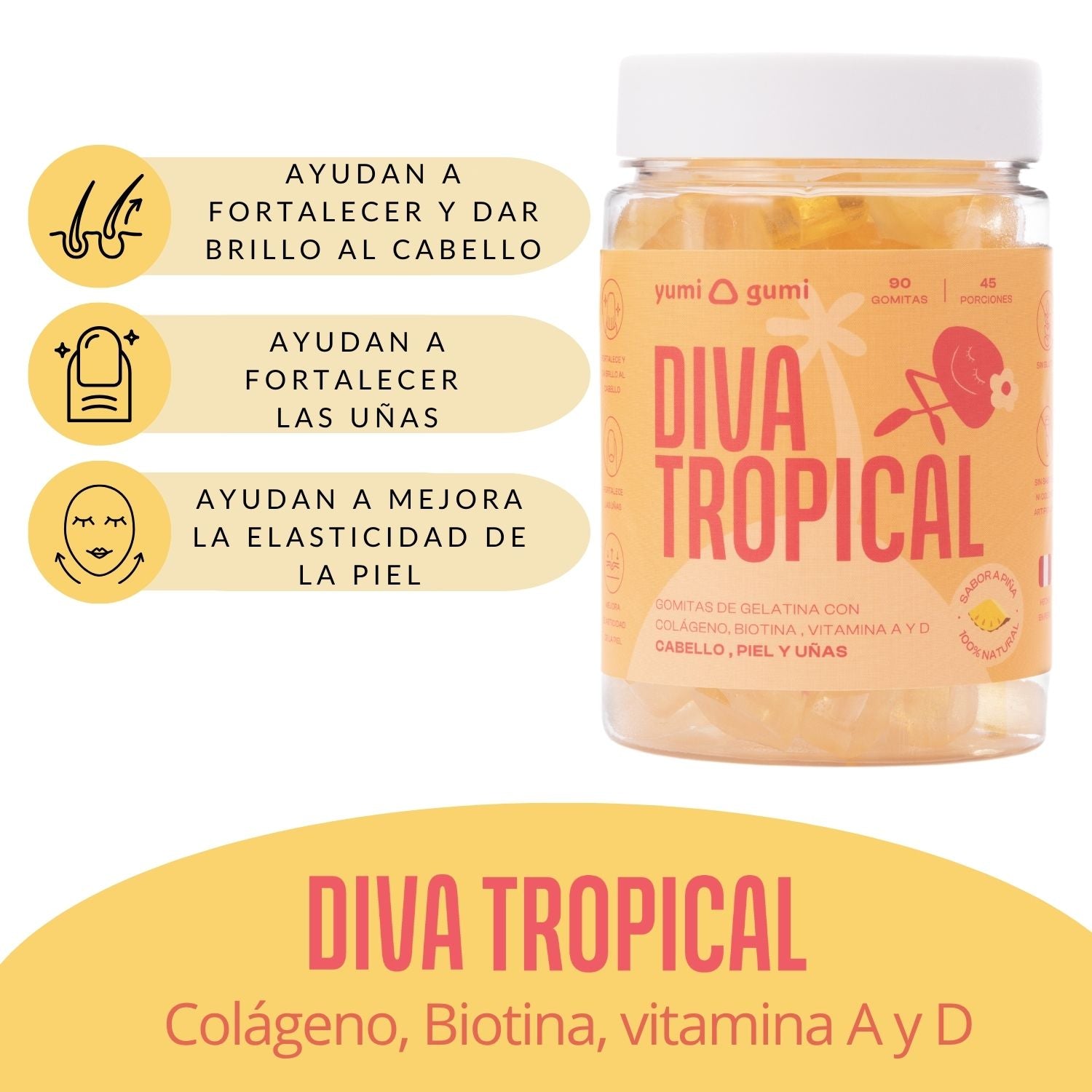 Diva Tropical | Gomitas sabor piña