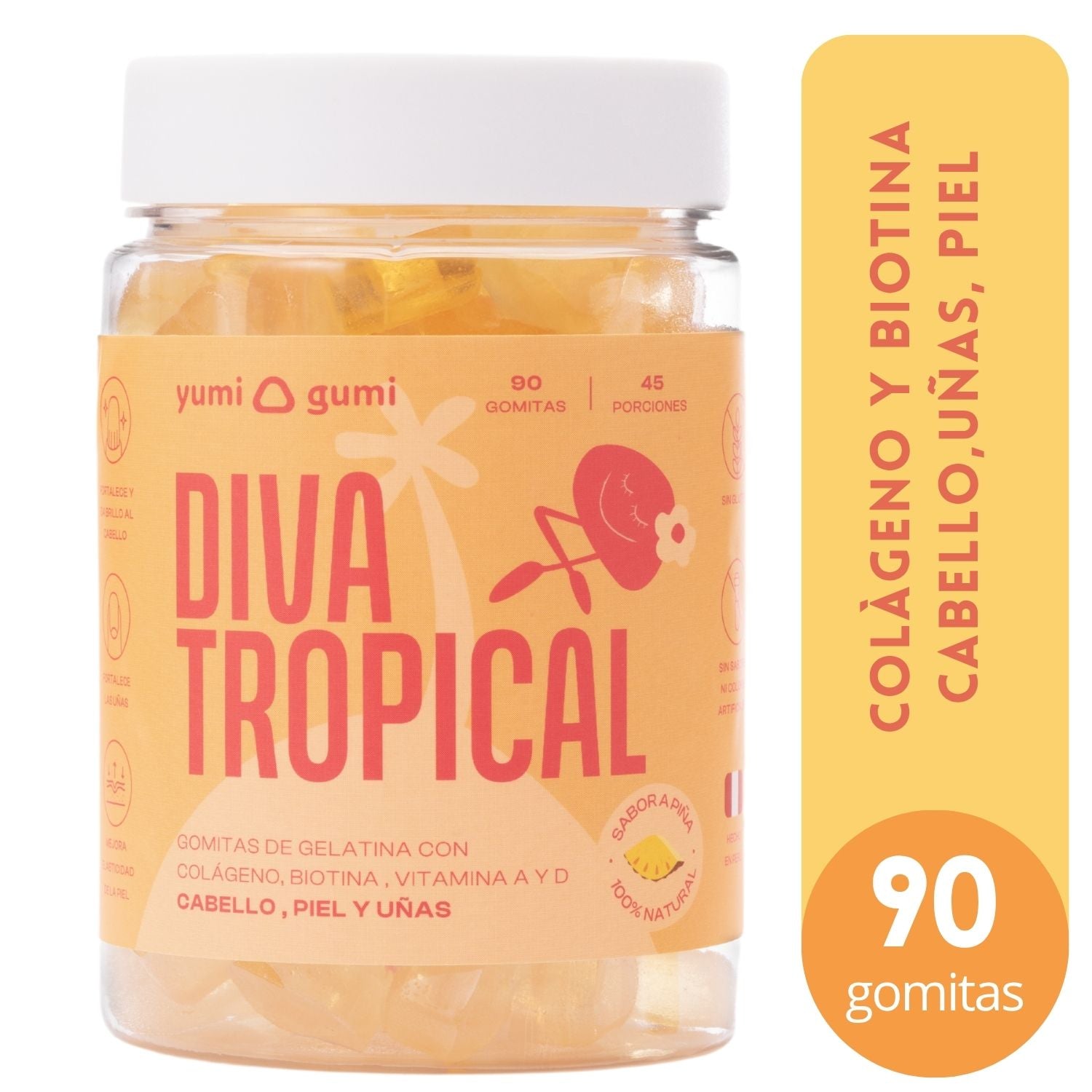 Diva Tropical | Gomitas sabor piña