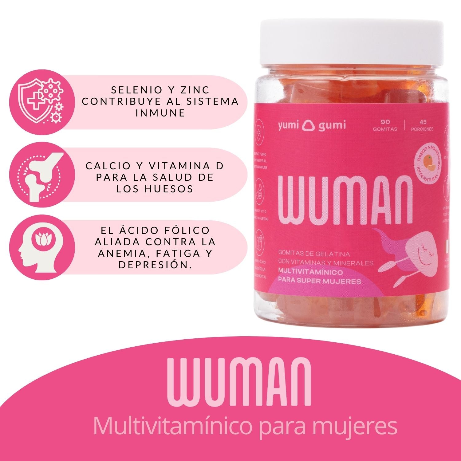 Wuman | Gomitas sabor mandarina