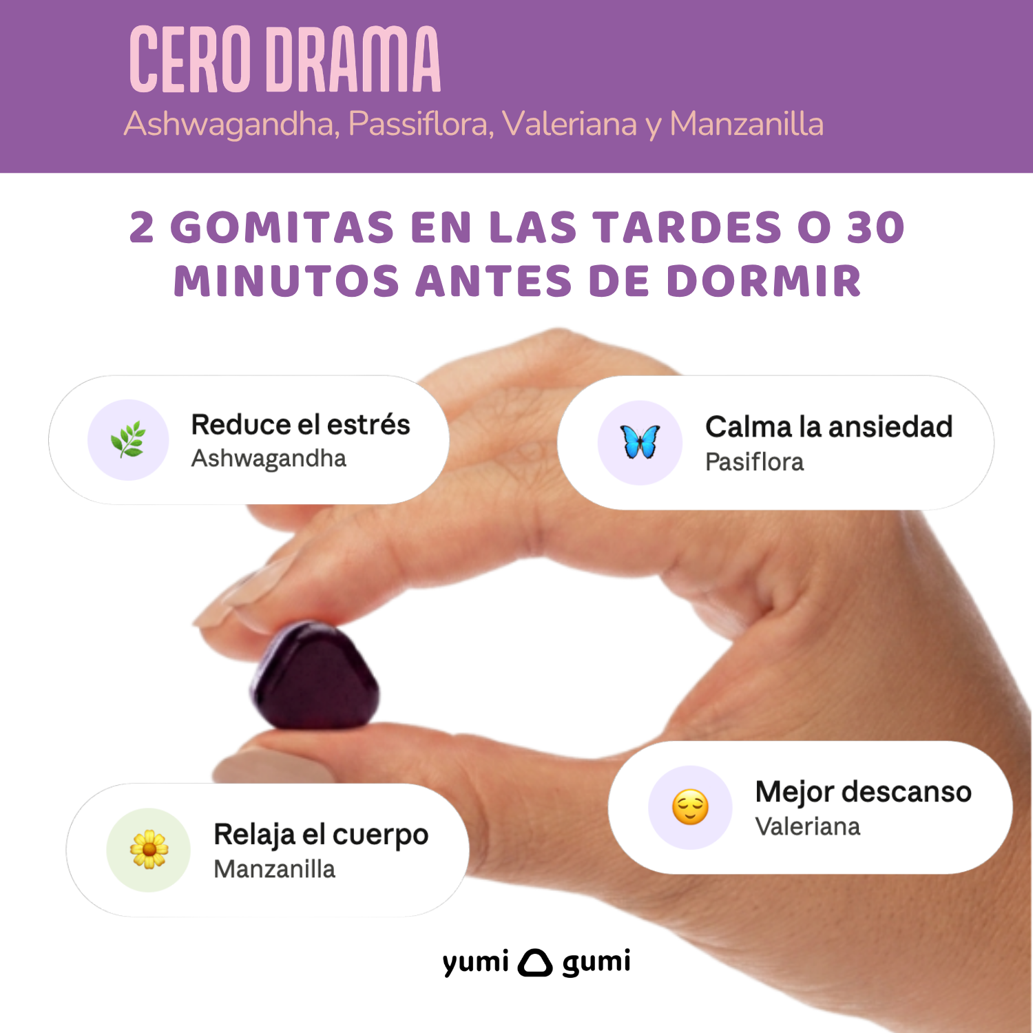 Cero Drama | Gomitas sabor arándano