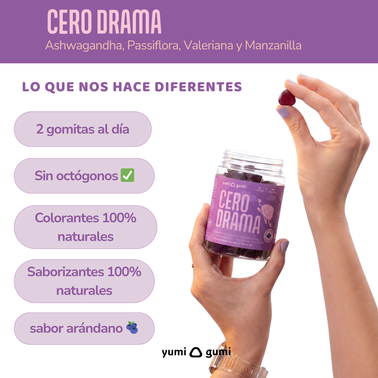 Cero Drama | Gomitas sabor arándano