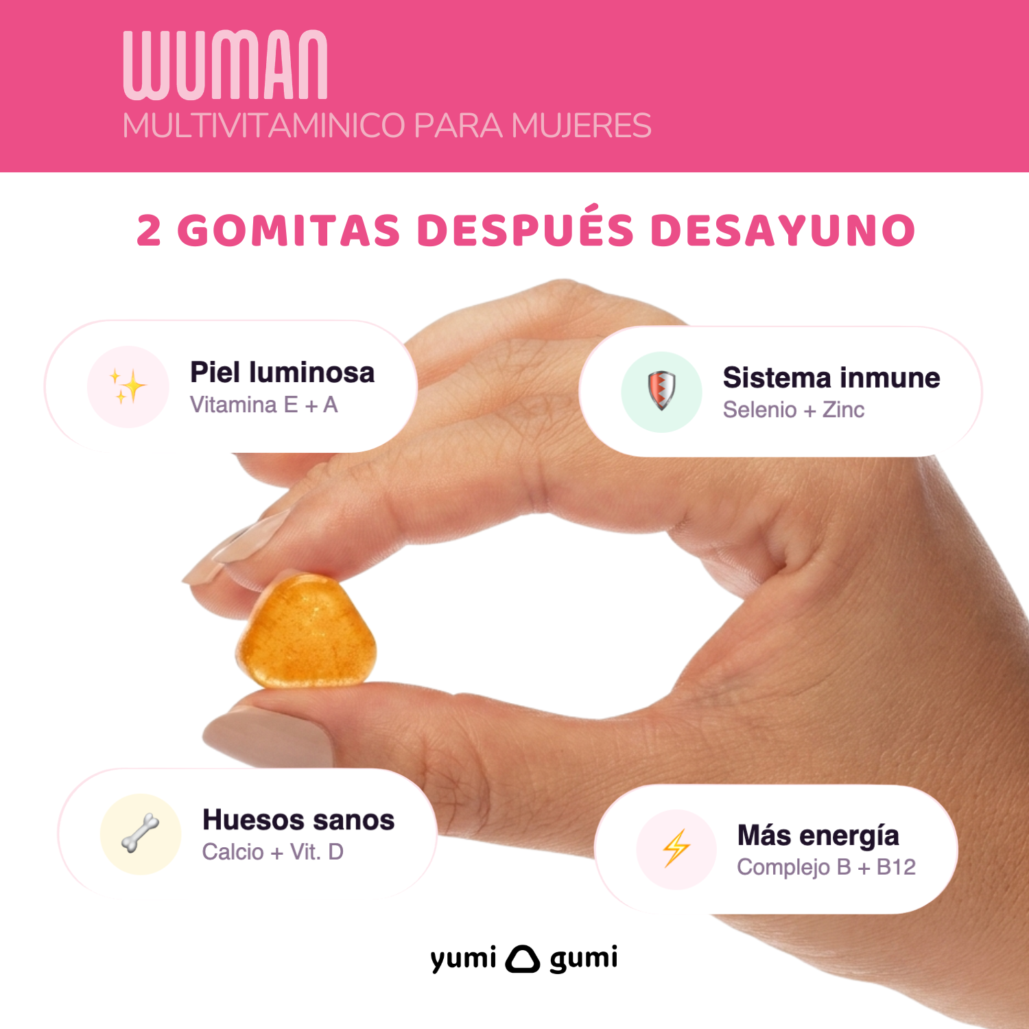Wuman | Gomitas sabor mandarina