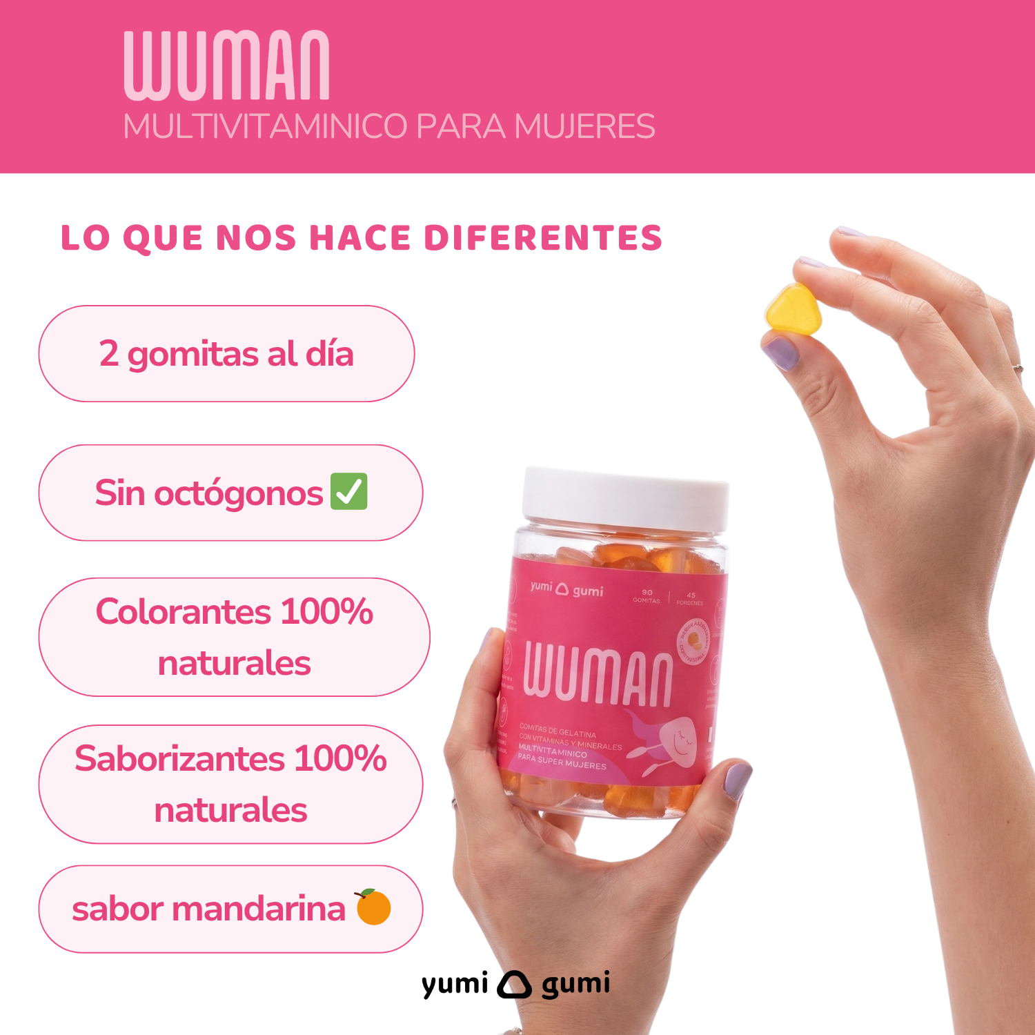 Wuman | Gomitas sabor mandarina