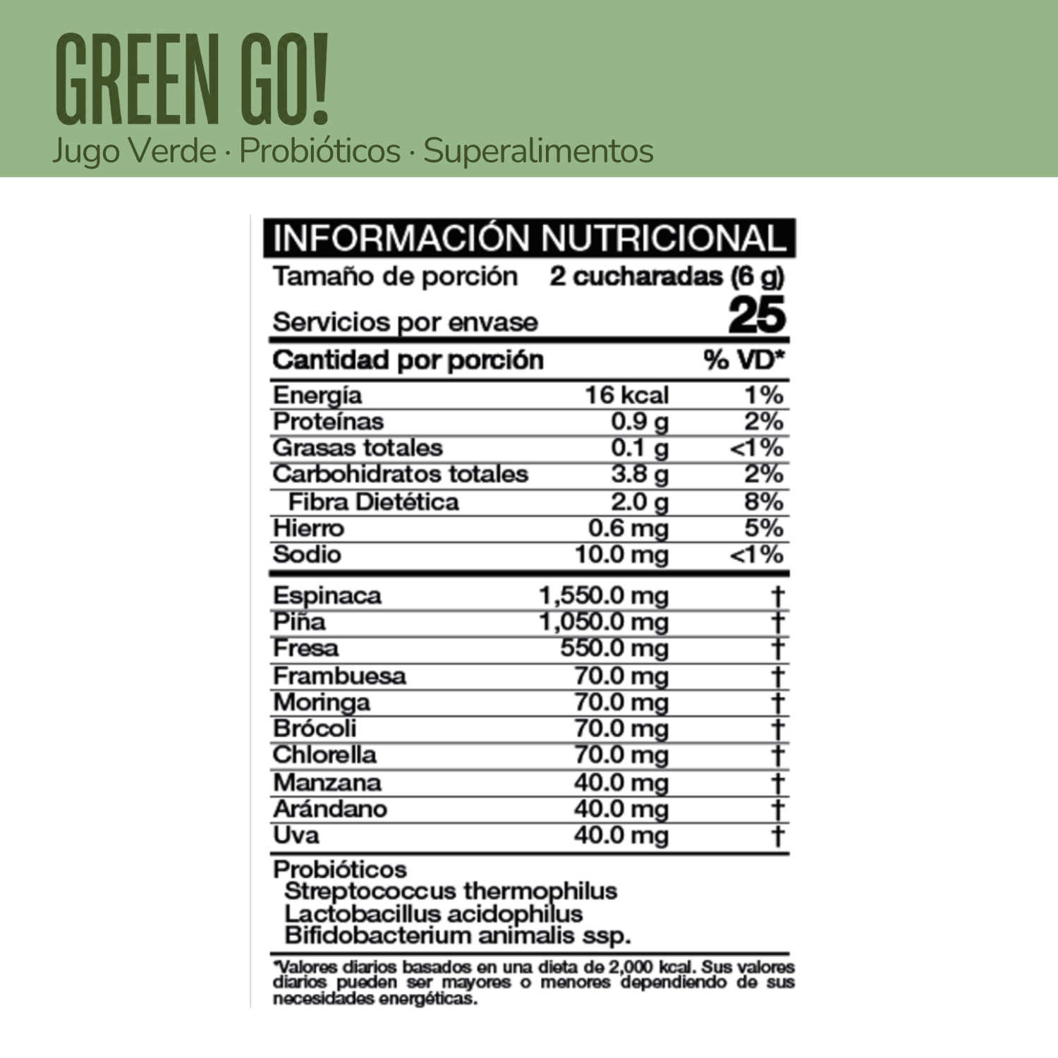 Green Go - Sabor piña