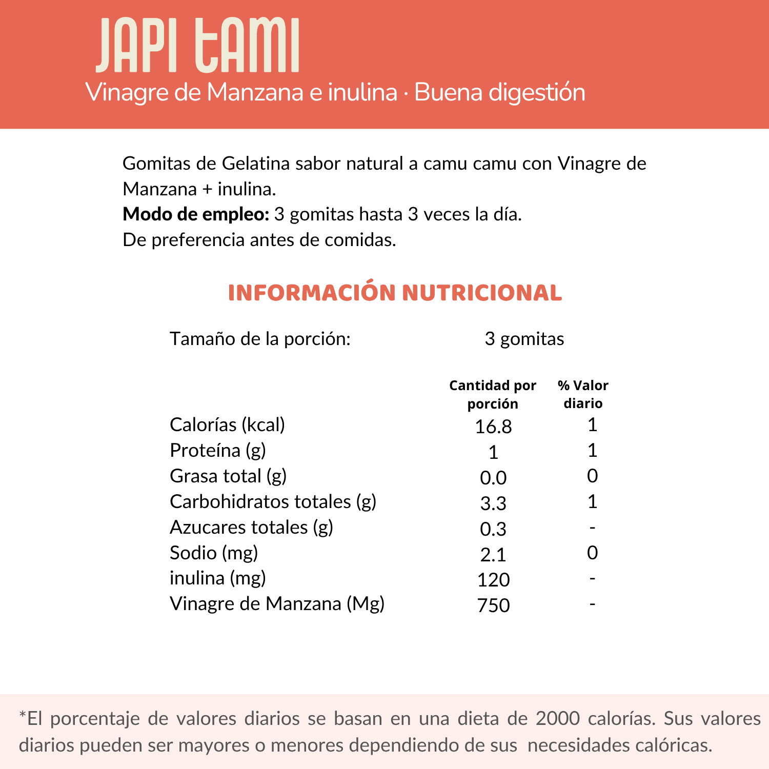 Japi Tami | Gomitas sabor camu camu