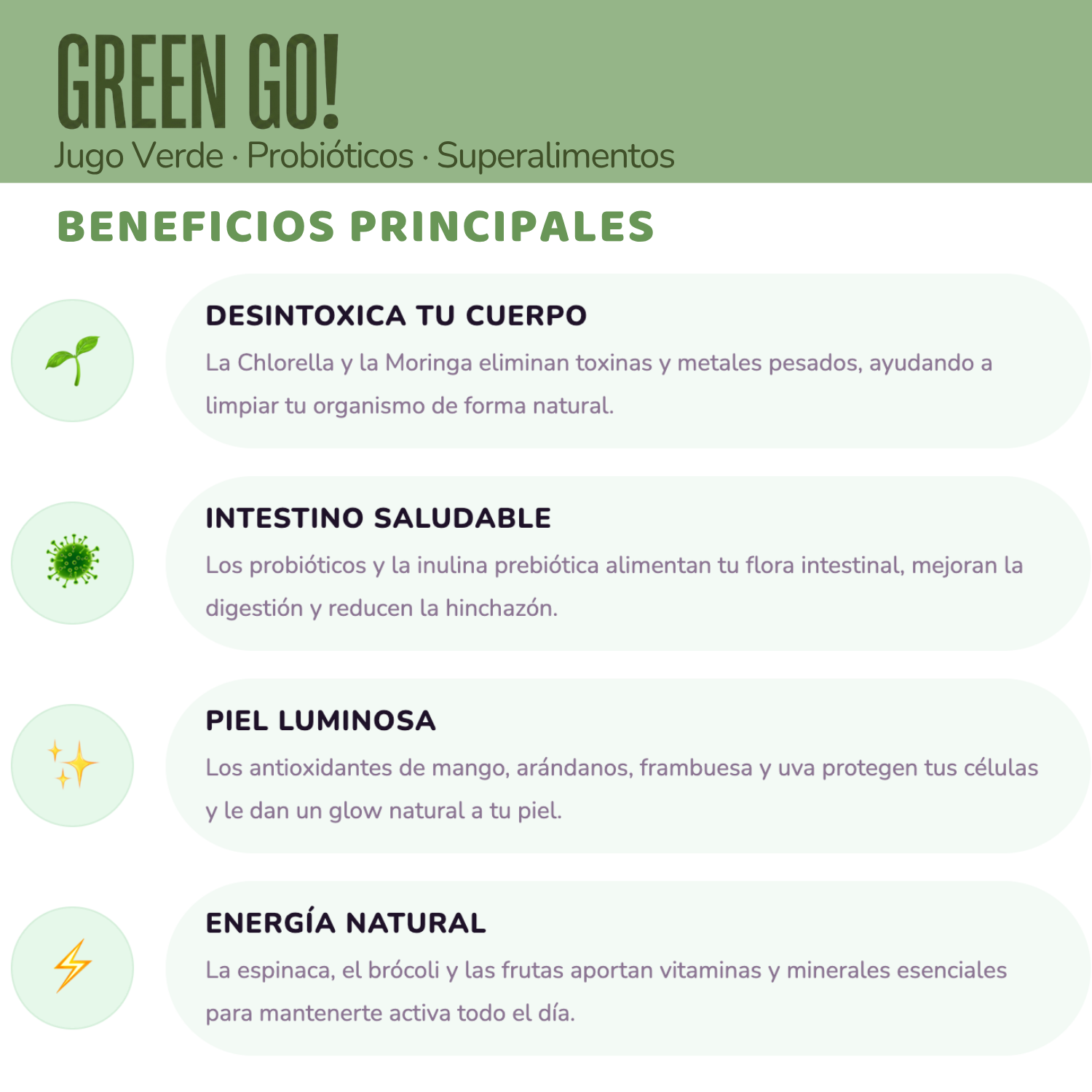 Green Go - Sabor mango