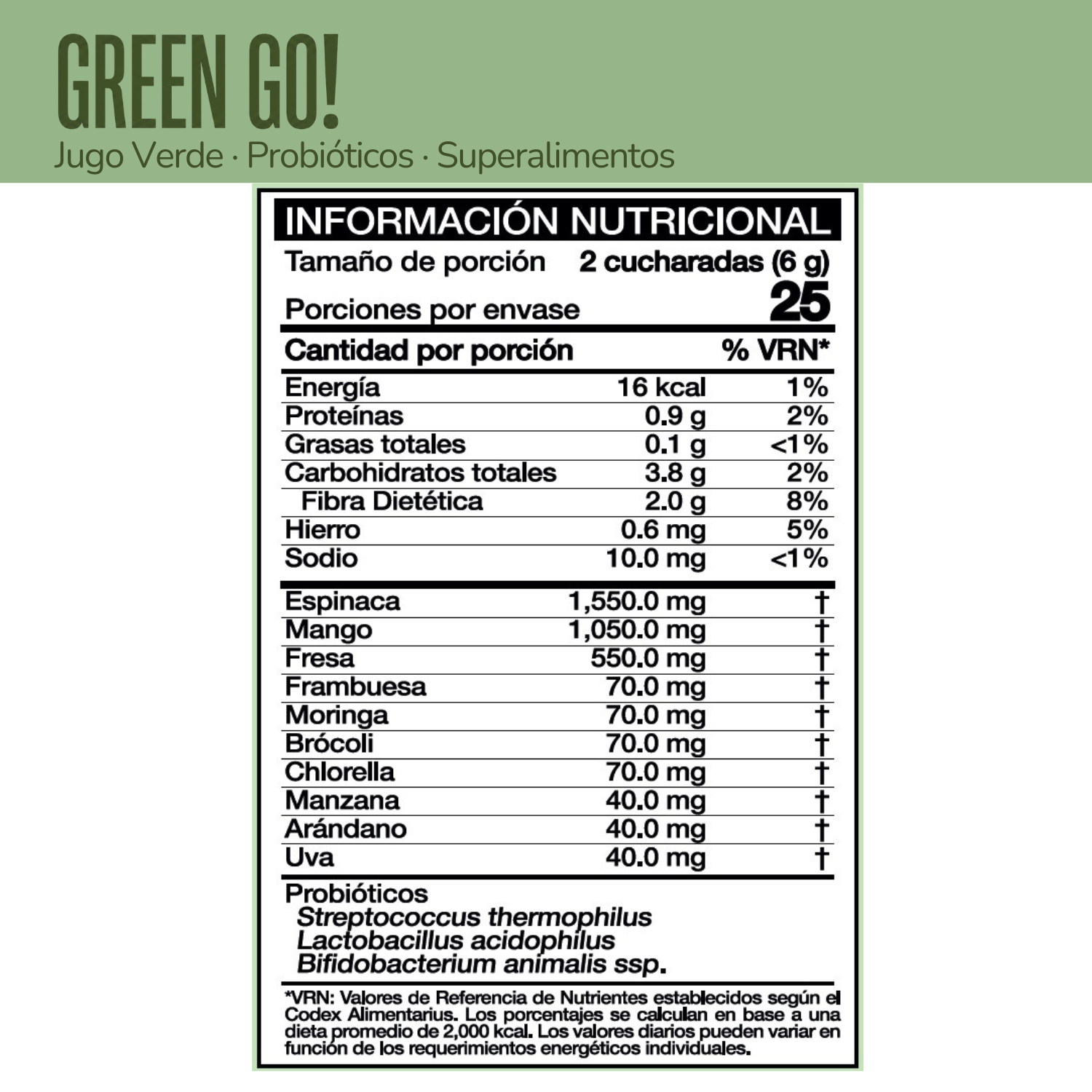 Green Go - Sabor mango