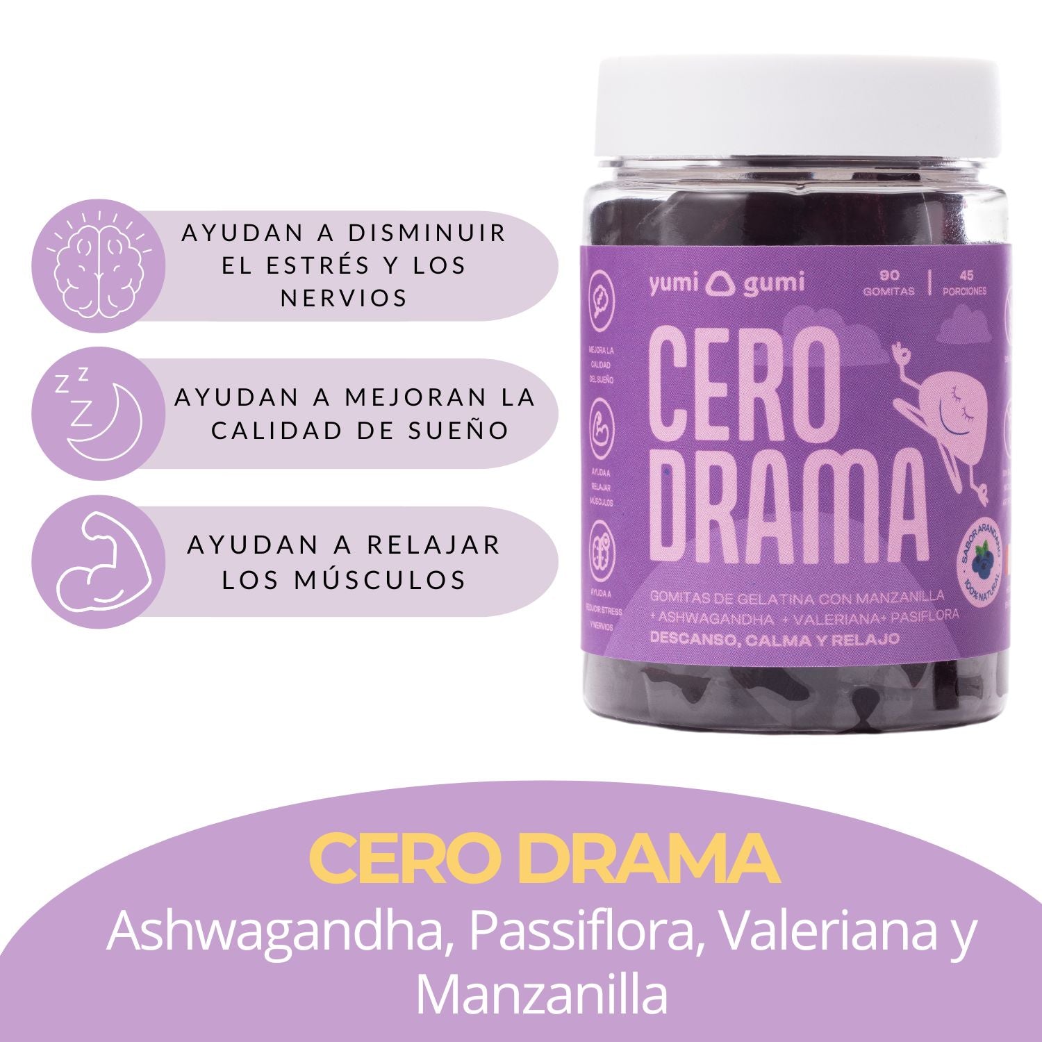 Cero Drama | Gomitas sabor arándano