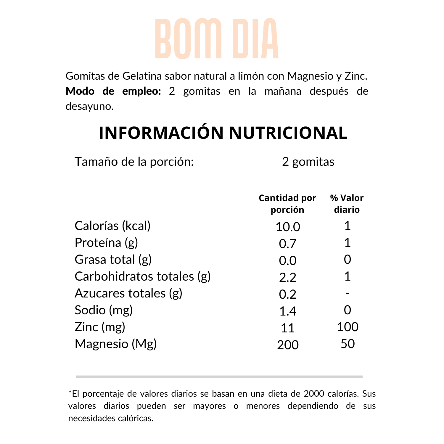 Bom Día | Gomitas sabor limón