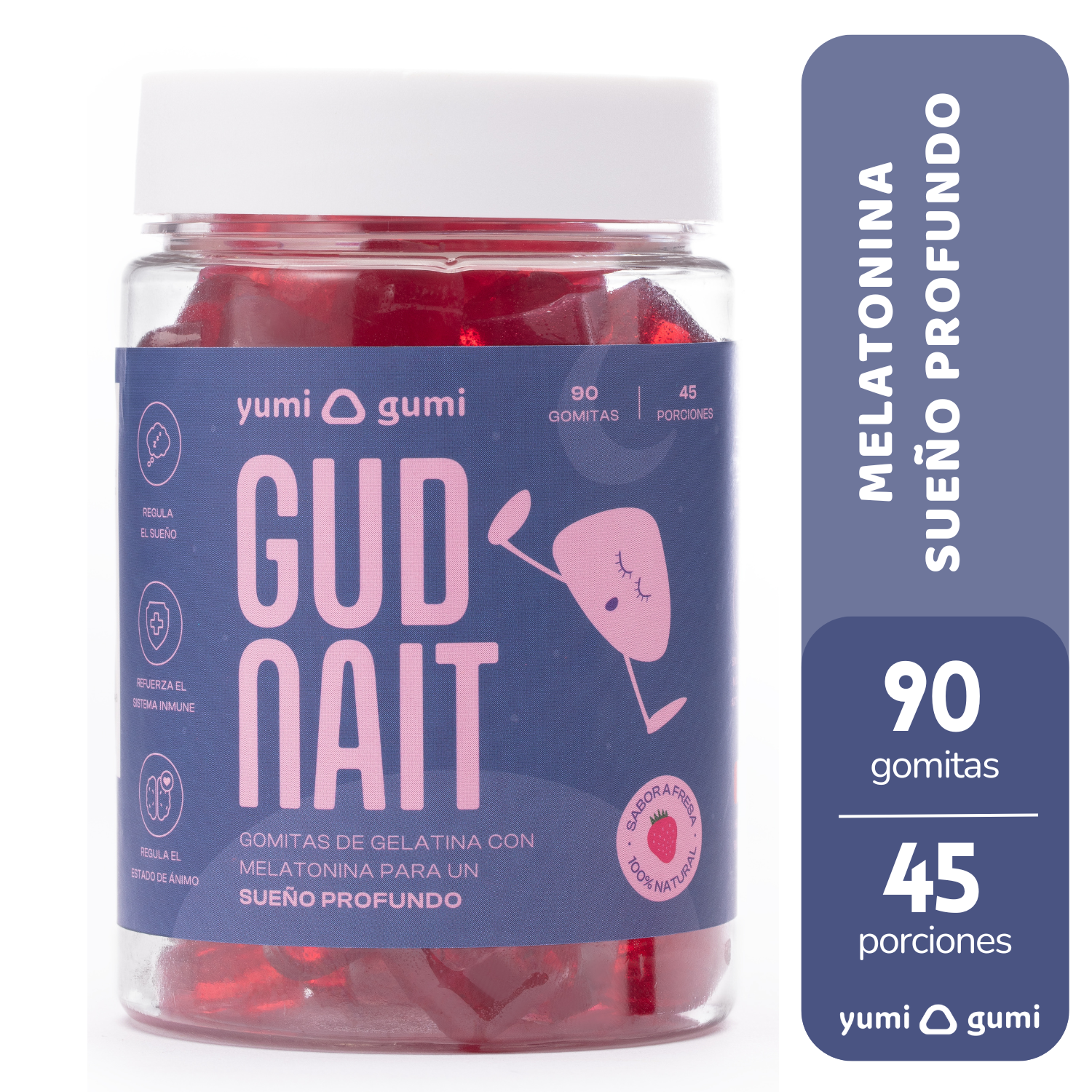 Gud Nait (90 UND) | Gomitas sabor fresa